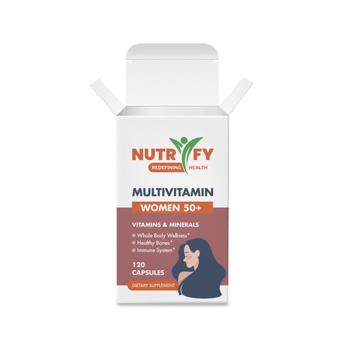 creationMBさんのDesign a premium packaging for Multivitamin for women 50+ brand for Nigerian Consumersデザイン