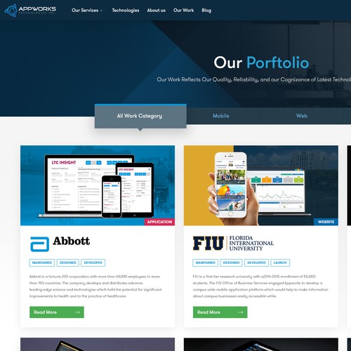 Software Development Company / Agency - Re-design Design by MetalDesigns