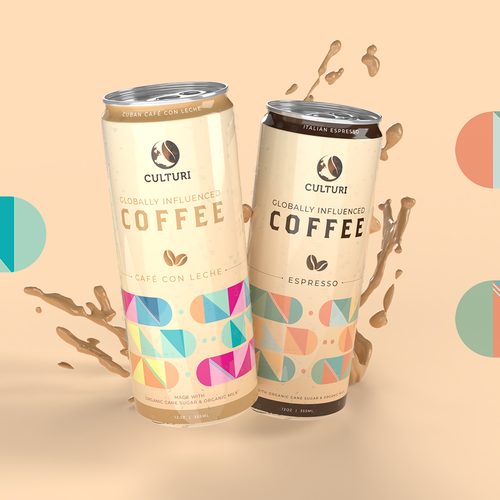 Label for Canned Ready-to-drink coffee Réalisé par Cleoalex