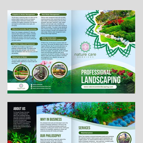 Nature Care brochure Design by tumpa mistry