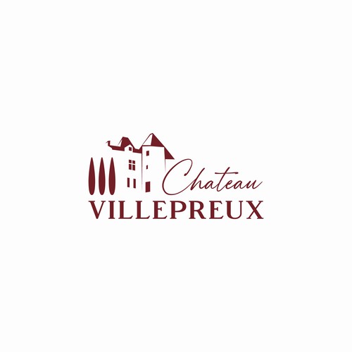 Modern new logo for French chateau and vineyard Design réalisé par desi9nart