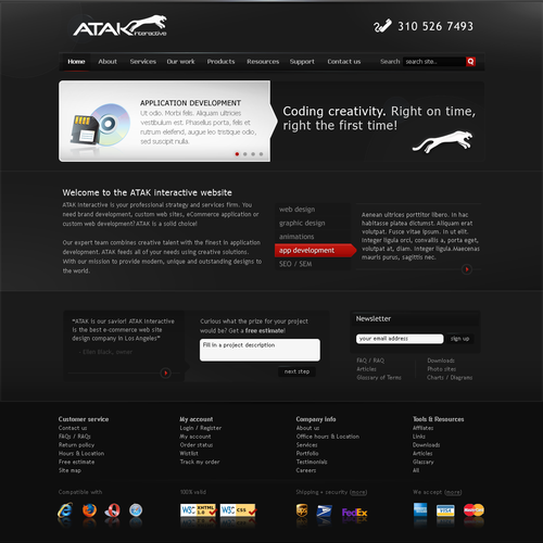 Interactive Services Agency Web Redesign - Award Winner Wanted Design by Netraam