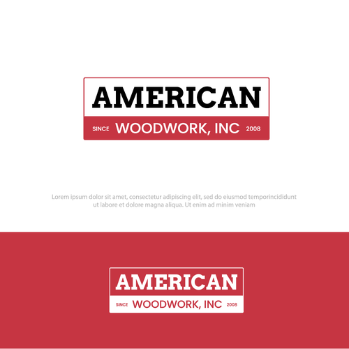 American Woodwork news a new logo Design by Kamran.Ali