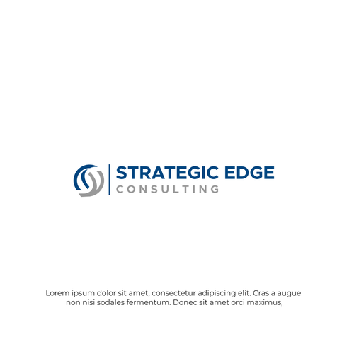 Sophisticated logo with an edge Design by AwAise