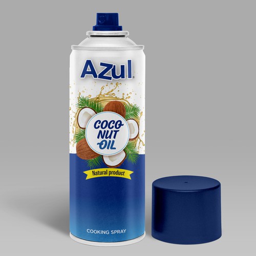 Create Product Extension for Azul Coconut Product - Azul Coconut Oil Spray Diseño de Vitalio7in