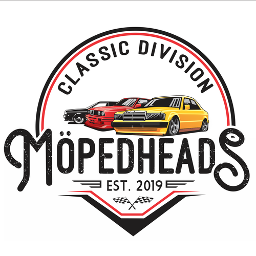 "Logo for Möpedheads Classic Division" winning Logo design by pakdesya