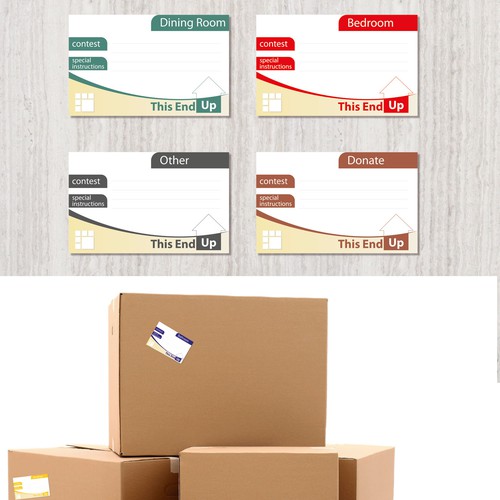 Create printable moving box labels for Uncle Bob's. | Postcard, flyer ...