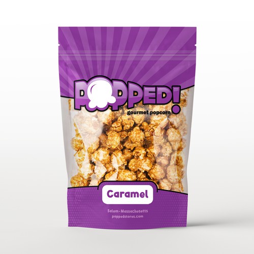 Lets make a POPPIN' popcorn bag design! Design by MishkaBooo design