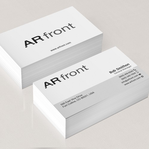 Business card design for high tech company Design by Mah_Ari