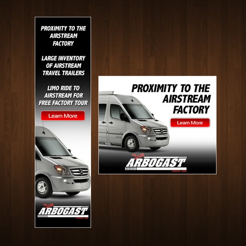 Arbogast Airstream needs a new banner ad Design by nejikun