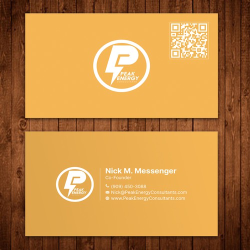 Modern Business Card Design for Electric Energy and Solar Company Design by ™SF_Design™