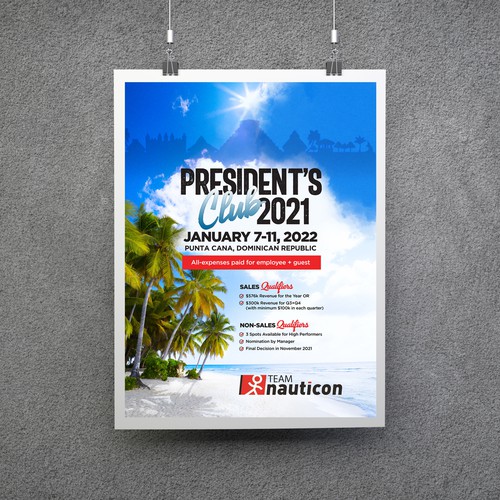 President's Club Poster for Tech Company Design by STMRM