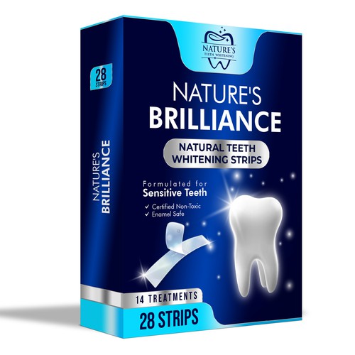 Natural Design Needed for Nature's Brilliance Whitening Strips Design by UnderTheSea™