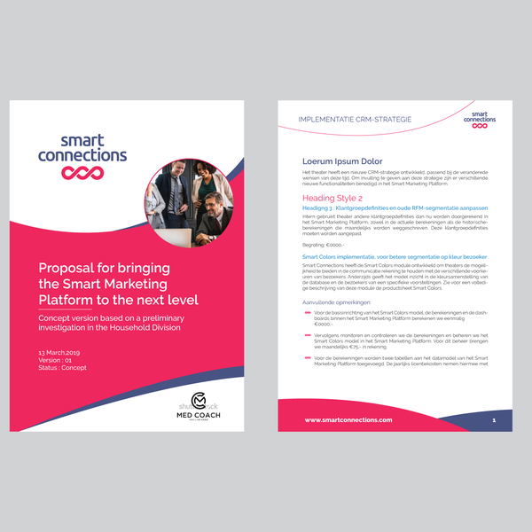 Design by f.inspiration titled "Smart Connections template "