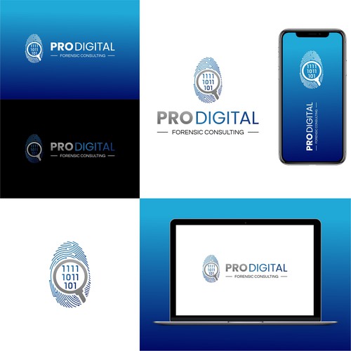 Pro Digital Forensic Consulting logo refresh Design by X-DNA