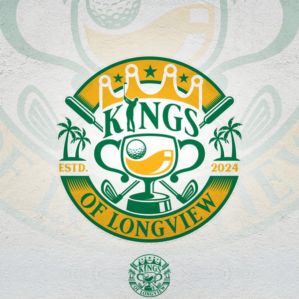 Design by John_DB titled "Logo for a golf team named the “Kings of Longview”."