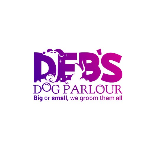 clean, fun lines incorporating dogs for grooming Design by Nelli Designer