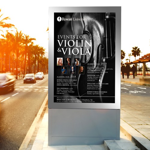 Music Series Poster violin/viola Design by Bayu5150