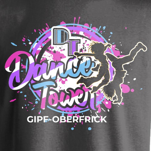 T-shirt Design - Dance Tower Design by mozaikworld