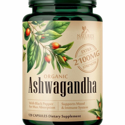 Ashwagandha Design Needed for Nature's Nutrition Design by GenScythe