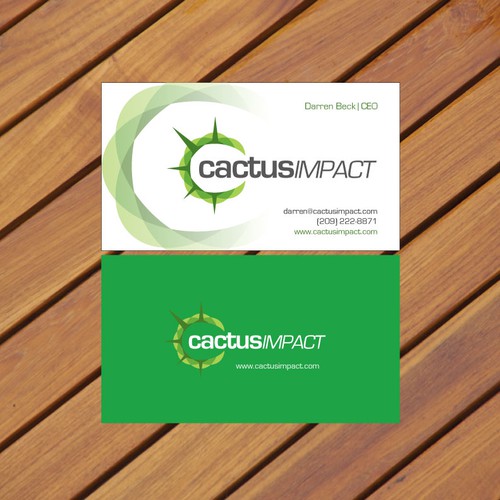 Business Card for Cactus Impact Design por Concept Factory
