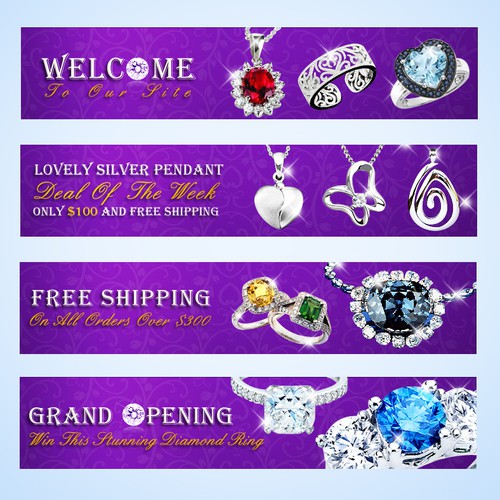 Jewelry Banners Design by Marc Levy