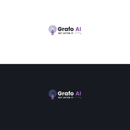 GrafoAI | Artificial Intelligence Writer Logo Design by Rootopia