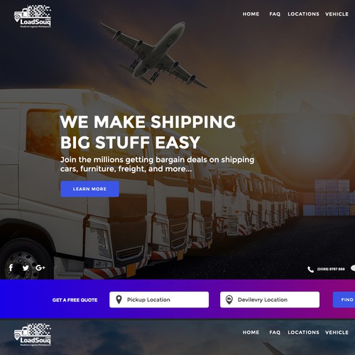 Home Page Website Design Design by Aditya Pradana