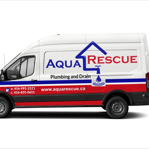 Aquarescue Van Wrap Design by T i f a n y' s