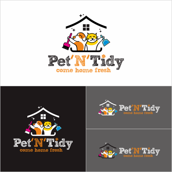 Design by zarzar titled "pet n tidy logo"