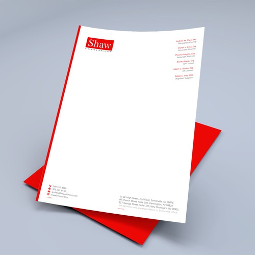 Letterhead for Divorce & Family Law Firm; Modern, Minimalist, Conservative Design Design by Xclusive16