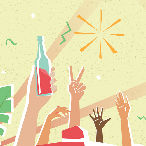 Design vincitore del contest "Party with Eventbrite & 99designs - Wild, creative illustrations for headers!" realizzato da vectro