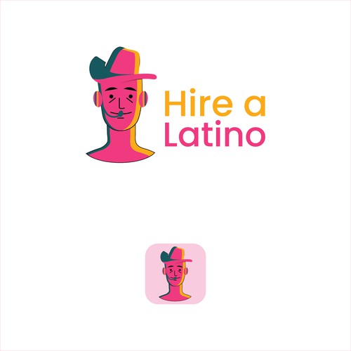 Powerful design for our software platform logo about hiring remote latino workers Design by Faisu Graphics