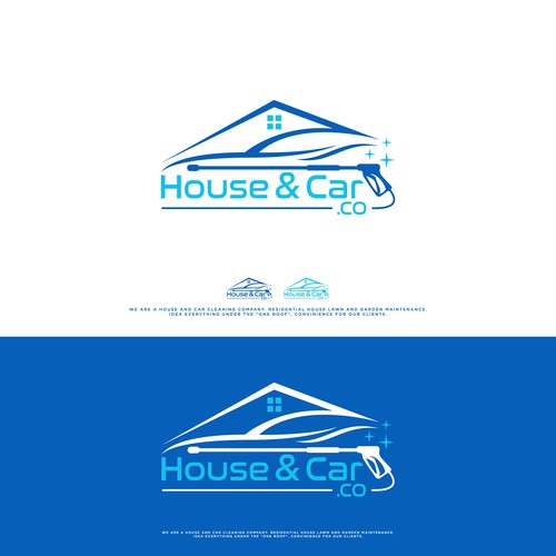 Sophisticated, modern House & Car Cleaning and maintenance company. Design by reiffal®