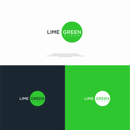 Lime Green Clean Logo and Branding Diseño de may_moon