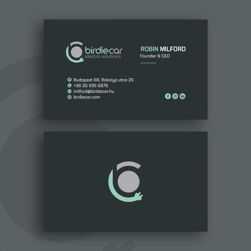 business card for company called birdie Design by lprassida