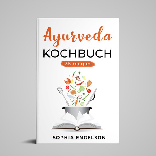 Book-Cover for Ayurveda Cookbook - Cover für Ayurveda Kochbuch Design by Yna