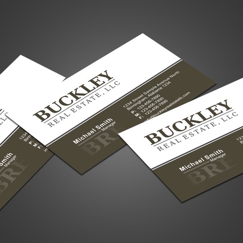 Design di Create the next stationery for Buckley Real Estate, LLC di rikiraH