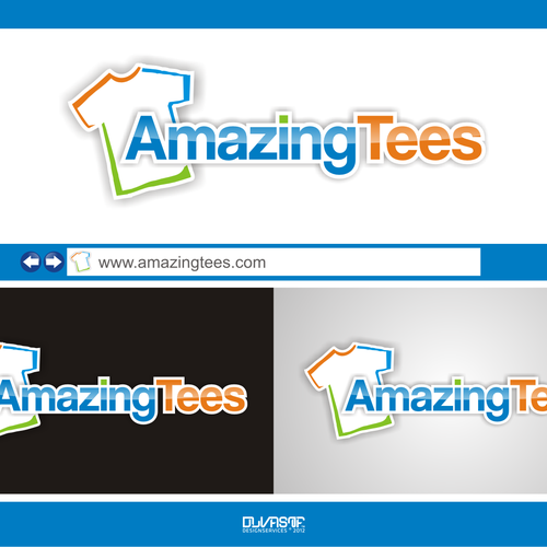 AmazingTees needs a new logo デザイン by DLVASTF ™