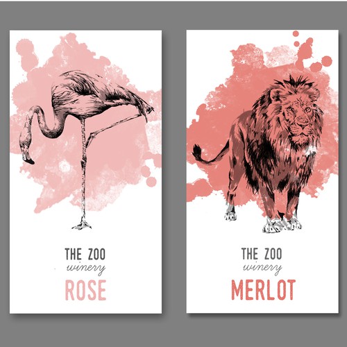 Create a Zoo Theme wine label Réalisé par debbievankeulen