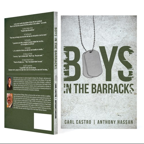 We need a compelling book cover to show life in the US ARMY today AFTER two decades of war. Design by elQue.design