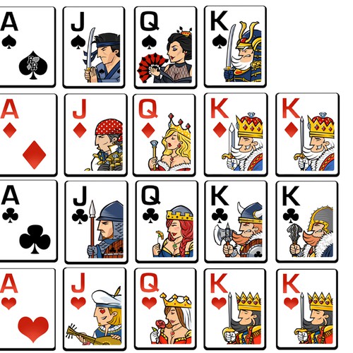 Runner Runner Poker needs a King, Queen, and Jack for deck of cards.  Illustration or graphics contest #AD design#illustration#gra…
