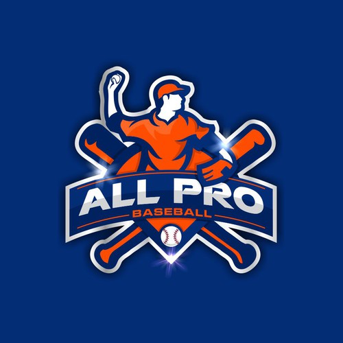 Logo for baseball training facility Legends Baseball Academy Logo