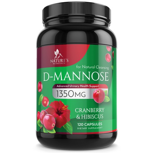 Colorful D-Mannose Design Needed for Nature's Nutrition Design by Wfemme