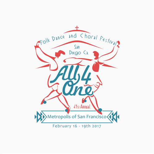 Greek Folk Dance and Choral Festival Annual Logo Design by bessstyle