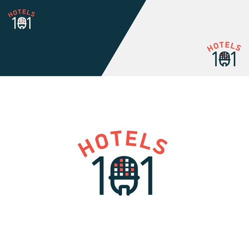 Create a logo for a podcast called - Hotels 101 - incorporate a hotel in the logo Design by Klaudi