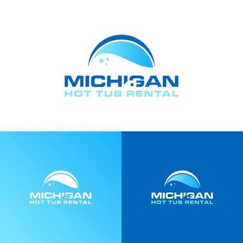 Michigan Hot Tub Rental Logo Design Contest Design by ekhodgm