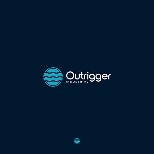 Rugged logo for a new industrial real estate development company called OUTRIGGER. Design by W A W A