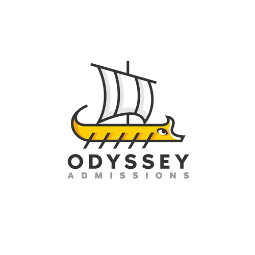 Modern visual of the "The Odyssey" (boat, Greek mythology, etc.) Réalisé par lostfortydesigns