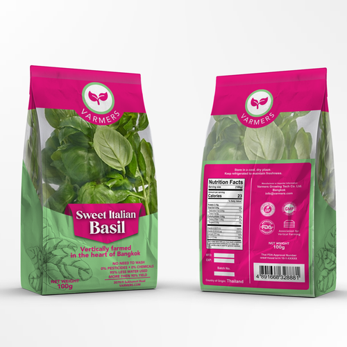 Designs | A bag of Italian Basil! For Varmers - vertical farmers ...
